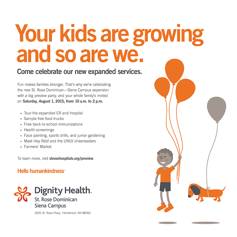 Dignity Health illustrations print ad by Silky Szeto