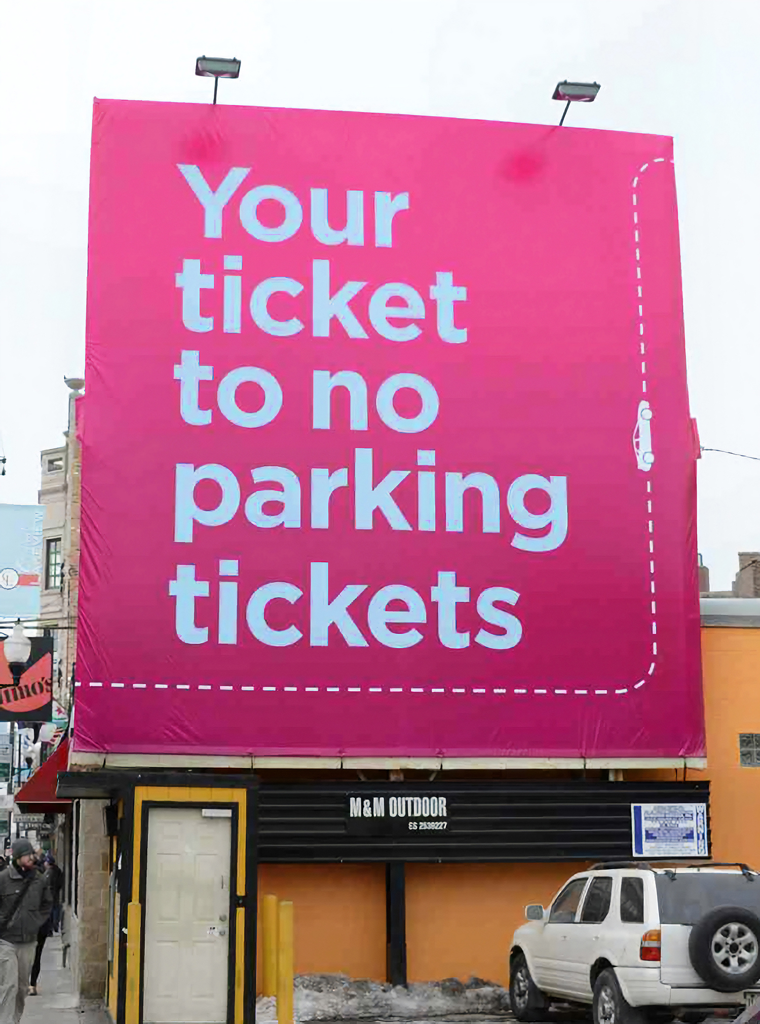 Lyft bulletin billboard in Chicago