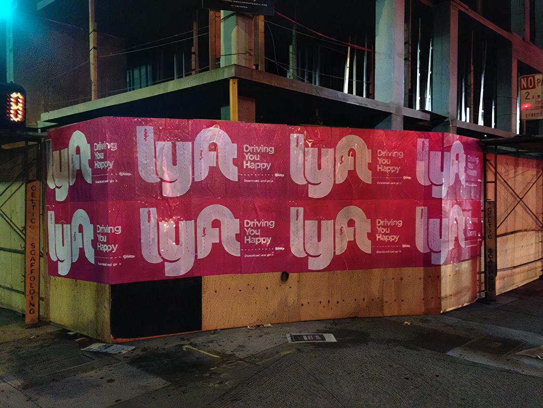 Lyft guerilla event wild postings