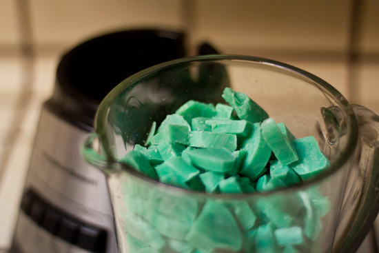 Irish Spring soap in blender