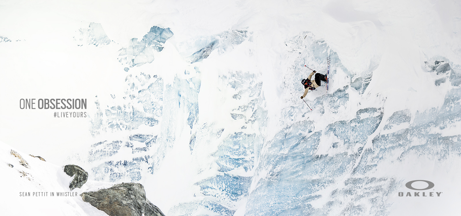 Sean Pettit in Whistler print ad for Oakley One Obession