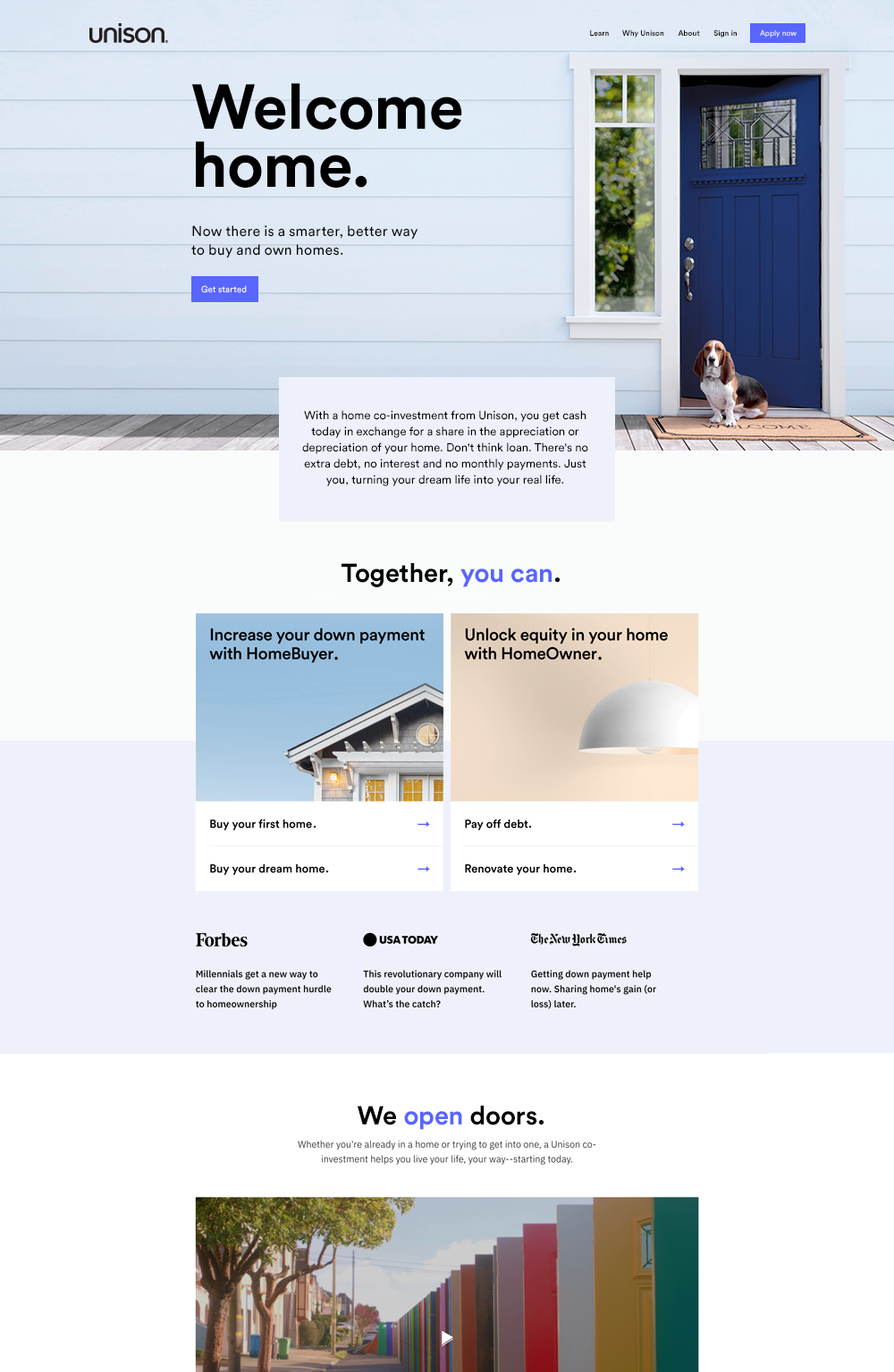 Unison website design Silky Szeto