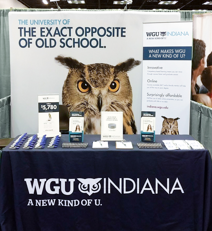 WGU trade booth